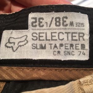 Fox Men’s 32x38 khaki Pants